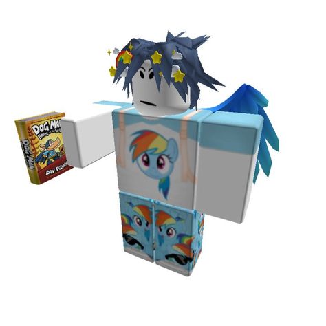 roblox matching avatar | | shirt: https://www.roblox.com/catalog/8987864736/matching-my-little-pony-pj-mlp-cute-soft-doll-core | |pants: https://www.roblox.com/catalog/8987876313/matching-my-little-pony-pj-mlp-cute-soft-doll-core | | hat and hair: Dark Blue Light Hair, Rainbow Filter Charms | | face: :-/ | |gear: Dog Man 6 Virtual Book | | Avatar Shirt, Matching Avatar, Roblox Matching, Hair Rainbow, Dog Man, Dark Blue Hair, Roblox T-shirt, Hair Dark, Roblox Shirt