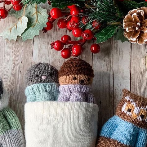 Esther Joy Braithwaite on Instagram: "The more the merrier!
.
My ‘More Forest Friends’ pattern is now available in my Ravelry store (link in bio).
.
This 15 page pattern has charts and written instructions for Badger, Mole, Hedgehog, and Owl Friends.  Pattern includes instructions for both flat knitting on straight needles and knitting in the round on dpns.
.
Inspired by @janbrettauthor ‘s The Mitten, these little critters would make a great gift paired with a copy of the book! #forestfriendsdolls #moreforestfriendsdolls #knitteddoll #knittedtoys #handknit #handknitdolls #handknittoys #waldorf #waldorfinspired #knittedowl #knittedhedgehog #knittedbadger #christmasknitting #christmasknits #knittingforchristmas #knittedchristmas #woodlandchristmas #knittedgifts #knittedbabygifts" Hand Knit Toys, Knitting In The Round, Knitted Owl, The More The Merrier, The Mitten, Woodland Christmas, Little Critter, Waldorf Inspired, Forest Friends