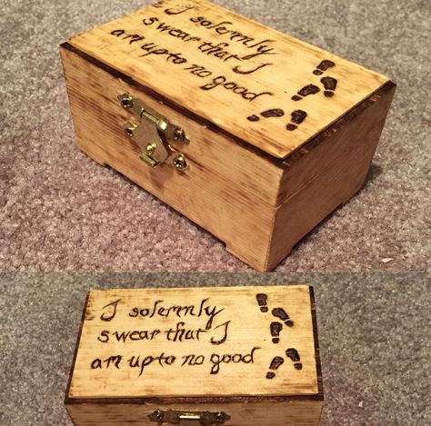 Wood Burning Box Ideas, Harry Potter Wood Projects, Harry Potter Wood Burning, Hannah House, Wood Bed Frame Diy, Market Crafts, Wood Burned Gifts, Wood Burning Ideas, Woodshop Ideas