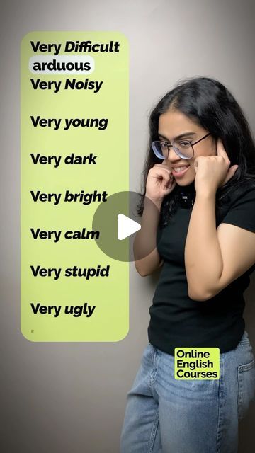 Lets Talk Academy on Instagram: "🛑Stop Saying VERY | Learn Advanced English Words  #shorts #stopvery #ananya #advancedenglish #very

👉All Online English Courses -
*** LINK IN BIO***

In this short English lesson, I’ll show you how to replace the word “very” with more advanced vocabulary, helping you sound more fluent and confident. To enhance your English speaking skills and achieve fluency, avoid basic words—this is a key tip I always share with my students.

#stopsayingvery #englishwithananya  #speakenglish #speakenglishfluently #englishwithananya #learnex #learnexhindi #basicenglish #advancedenglish #englishlesson #englishphrases #englishwords#advancedenglishwords" Advanced English Words, Advanced Vocabulary, Speak English Fluently, English Speaking Skills, Advanced English, English Course, Lets Talk, Speaking Skills, English Speaking