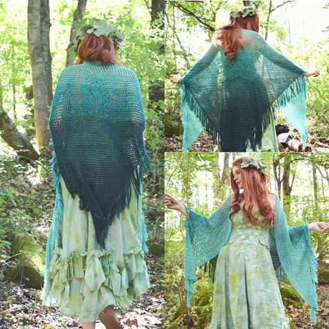 Stevie Nicks Crochet Shawl, Medieval Crochet, Kerchief Headband, Crochet Hobby, Crochet Witch, Crochet Triangle Shawl Pattern, Vintage Gunne Sax Dress, Dragon Hats, Filet Lace