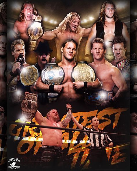 Kinshasa Wrestling 💥 on Instagram: “Chris Jericho | Greatest Of All Time 🌟🔥 Tag @ChrisJerichoFozzy please 🙏 ———————————————————————— #AEW #ProWrestling #ProfessionalWrestling…” Chris Jericho Wallpaper, Wwe Chris Jericho, Male Wrestlers, Wrestling Posters, Greatest Of All Time, Wwe Tna, Jon Moxley, Wwe Legends, Wwe Wallpapers