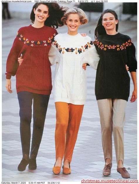 1991 Sears Fall Winter Catalog, Page 71 - Christmas Catalogs & Holiday Wishbooks 90s Fashion Catalog, Vintage Fashion 80s, 80s Inspired Outfits, Sears Catalog, Fashion 80s, 80s And 90s Fashion, Outfit 90s, 90's Fashion, Smart Outfit