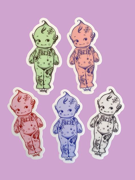 Kewpie Baby Sticker Kewpie Tattoo Sticker Laptop Sticker Cute Stickers Sonny Angel Sticker Water Resistant Stickers Kewpie Baby Merch - Etsy Kewpie Tattoo, Kewpie Art, Kewpie Baby, Baby Sticker, Baby Stickers, Long Beach California, Sonny Angel, Sticker Cute, Tattoo Sticker