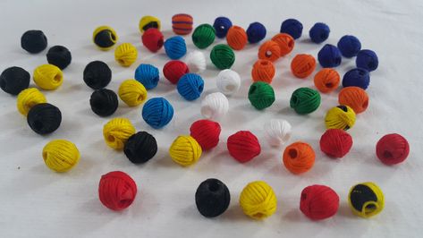 Diy Earrings Materials, Thread Beads, Paper Quilling For Beginners, Diy Fabric Jewellery, Cotton Jewelry, Paper Bead Jewelry, Crochet Jewelry Patterns, Diy Jewelry Projects, Silk Thread Jewelry