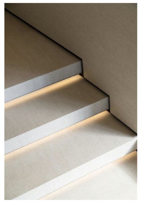 Staircase Lighting Ideas, Stairs Lighting, Cantilever Stairs, Stairs And Doors, Staircase Designs, Stairs Design Interior, Stair Lights, Tile Stairs, Stairs Design Modern