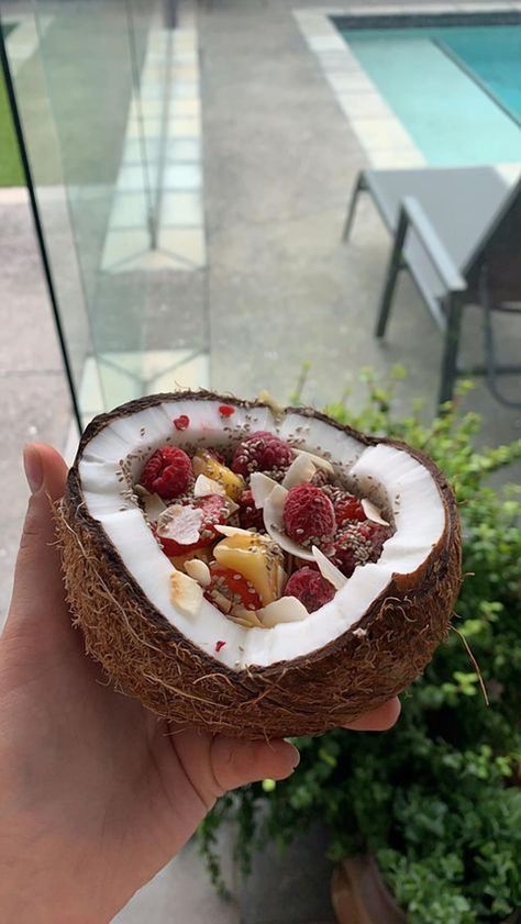 Indulge in a taste of paradise with this tropical coconut bowl recipe, brimming with fresh berries and crunchy nuts. Perfect for a refreshing breakfast or a vibrant snack, this bowl combines creamy coconut goodness with the natural sweetness of berries and the satisfying crunch of nuts. Easy to make and packed with nutrients, it's a delightful way to start your day or recharge in the afternoon. Embrace the tropical vibes and treat yourself to a bowl that's as beautiful as it is delicious. Healthy Food Inspiration, Coconut Bowl, Healthy Food Motivation, Healthy Lifestyle Food, Think Food, Bowl Recipe, Food Goals, Food Is Fuel, Fresh Berries