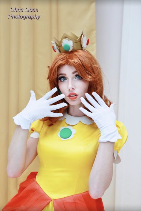 Daisy Cosplay, Daisy Costume, Racer Costume, Princess Shot, L Cosplay, Mario Cosplay, Super Mario Run, Mario Run, Nintendo Princess