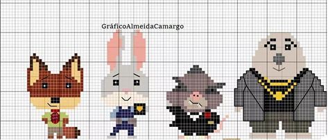 Cross Stitch Ideas, Stitch Ideas, Zootopia, Plastic Canvas Patterns, Canvas Patterns, Bead Patterns, Plastic Canvas, A Cross, Beading Patterns