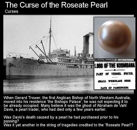 The curse of the Roseate Pearl Haunted Stories, Haunted Cemetery, Haunted Objects, Urban Myth, Parapsychology, Odd Things, Creepy Facts, Creepy Stuff, A Haunted House