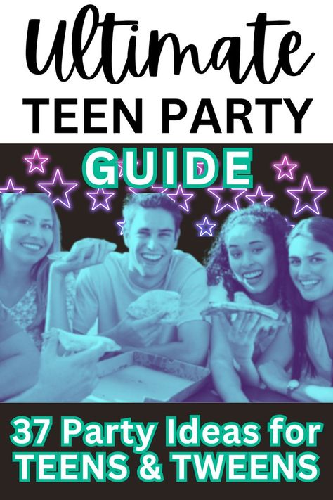 party themes for teens and tweens Middle School Birthday Party Ideas, Birthday Party Ideas For Teenagers Girl, House Party Ideas For Teens, Bday Party Themes For Teens, Teen Birthday Party Ideas Themes, Party Theme Ideas For Teenagers, Teen House Party, House Party Themes, Teenage Party Ideas