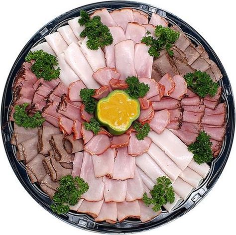 cheese and meat platter ideas | Garnish with kale or parsley. Throw on some grapes for more visual ... Meat Cheese Platters, Deli Platters, Meat And Cheese Tray, Plateau Charcuterie, Meat Trays, Cheese Trays, How To Roll, Meat Platter, Appetizers For A Crowd