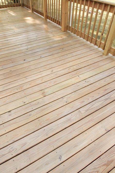 Interior decorator and home blogger Liz Fourez shares everything you need to know about staining a deck from prep to finish! Pine Stain Colors, Staining A Deck, Stain A Deck, Wood Deck Stain, Liz Fourez, Deck Stain Colors, Pressure Treated Deck, Deck Stain, Semi Transparent Stain