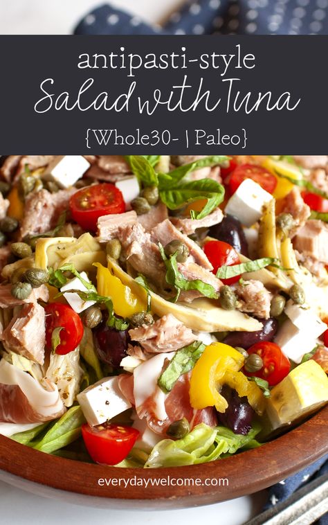 Unappetizing Food, Salad With Tuna, Tuna Pasta Salad, Salad Dinner, Tuna Salad Pasta, Antipasto Salad, Tuna Pasta, Main Dish Salads, Paleo Whole 30