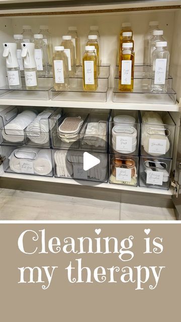 Kami Larae on Instagram: "Home organizing and cleaning is my therapy 🧹✨ A clean space = a clear mind! 🧼 Let’s declutter, refresh, and feel amazing! #clean #organize #thatgirl #aesthetic #homeorganizing" Organizing Cleaning Supplies, Closet Room Organizer, Thatgirl Aesthetic, Organizing And Cleaning, Cleaning Supplies Organization, Home Organizing, Clean Space, Closet Room, Clear Mind