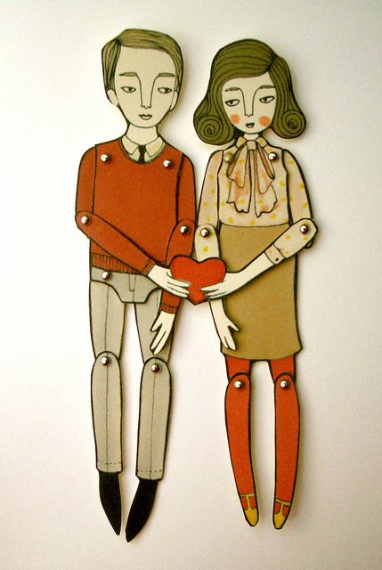 Custom Paper Dolls, Quill And Ink, Paper Puppets, Paper Cutout, Paper Toys, Stop Motion, A Heart, Paper Dolls, Puppets