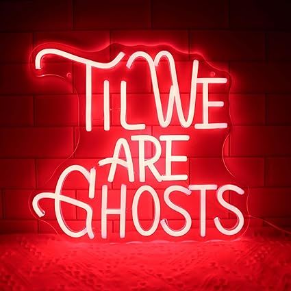 Amazon.com : Til We Are Ghost Neon Signs for Wall Decor, Dimmable LED Halloween Party Gothic Wedding Sign Backdrop Neon Light Sign, USB Powered for Bedroom Living Room Engagement Anniversary Party Home Decor Gift(12.2*13.3in) : Tools & Home Improvement Neon Decor, Perfect Gift For Boyfriend, Novelty Lighting, Light Sign, Neon Light Signs, Gothic Wedding, Sign Lighting, Gothic House, Led Signs