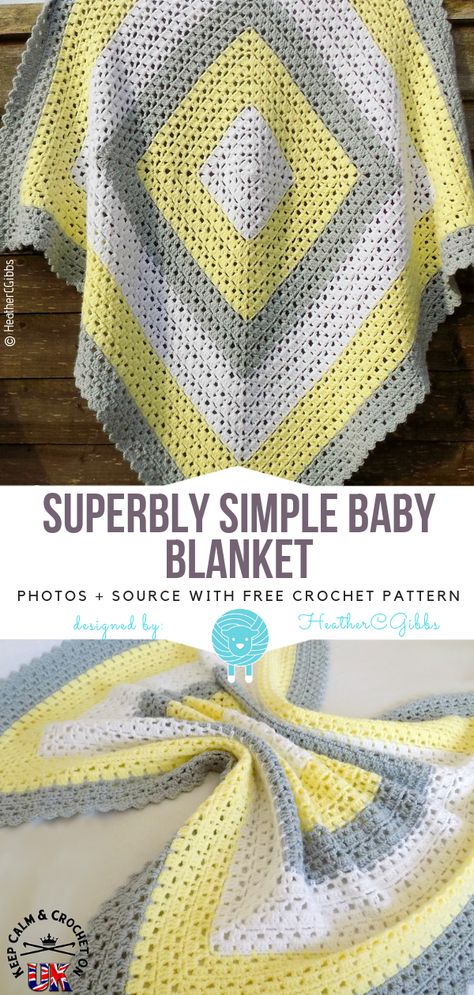 Lacy Square Crochet Pattern, Mindless Crochet Blanket, Granny Square Baby Blanket Crochet, Lacy Crochet Blanket, Mindless Crochet Patterns, Quick Crochet Baby Blanket, Square Baby Blanket Crochet, Simple Baby Blanket, Crochet Baby Shawl