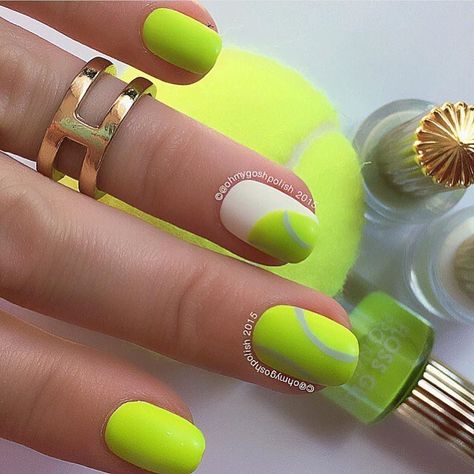 Australian Open Mani!!! @ohmygoshpolish wearing Floss Gloss 'Con Limon' 'Mrs. Tony Montana' & 'Moon Baby' from @hbbeautybarlink to shop in bio by hbbeautybar Glitter Nail Paint, Sports Nails, Nail Color Trends, Gel Powder, Australian Open, Nail Paint, Beauty Bar, Diy Nails, Christmas Nails