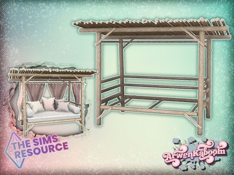 Ts4 Canopy Bed Cc, Sims 4 Hanging Bed, Sims 4 Cc Canopy, Canopy Bed Sims 4 Cc, Sims 4 Mermaid Furniture, Sims 4 Cc Summer Furniture, Sims 4 Cc Fairy Lights, Sims 4 Cc Alpha Furniture, Sims 4 Bed Frames Cc