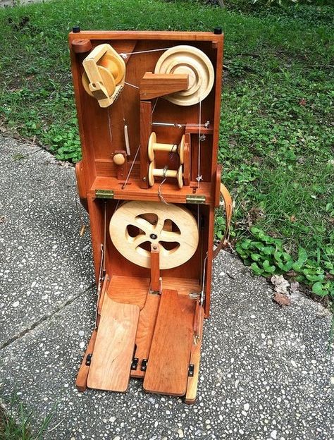 I am selling my handcrafted Journey Wheel double treadle spinning wheel dated October 2005. This wheel has been a beautiful, portable, very... Spinning Wheel For Sale, Diy Spinning Wheel, Spinning Wool, Spinning Wheels, Wheels For Sale, Spinning Yarn, Spinning Fiber, Fibres Textiles, Rv For Sale