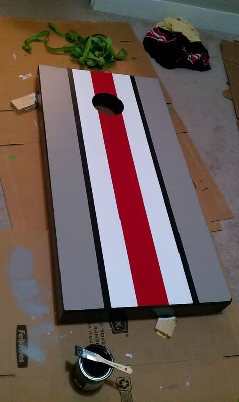 DIY Paint Your Cornhole Boards Painted Corn Hole Boards, Diy Cornhole Boards, Cornhole Boards Designs, Corn Hole Boards, Diy Yard Games, Gear Room, Corn Hole Diy, Cornhole Designs, Cornhole Game