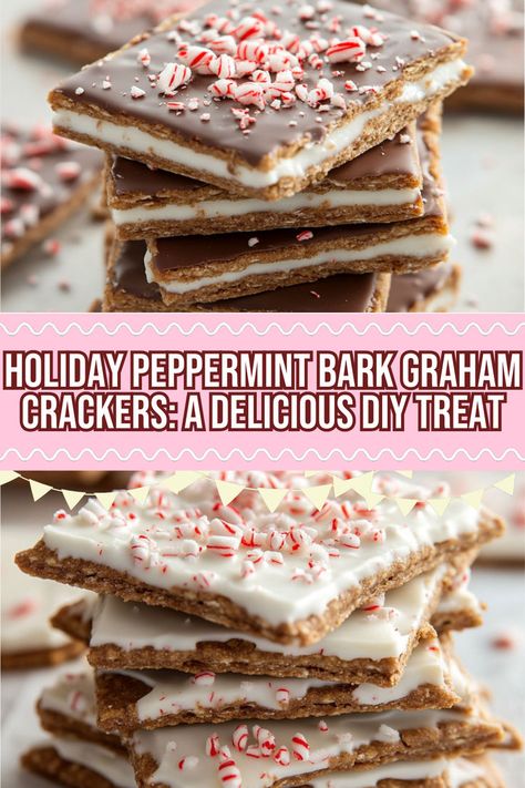 Insanely delicious holiday treat that combines crispy graham crackers with rich chocolate and candy cane crunch. Guaranteed crowd-pleaser! White Chocolate Graham Cracker, Chocolate Peppermint Graham Crackers, Peppermint Bark Graham Crackers, Chocolate Graham Cracker Peppermint Bark, Toffee Crackers Graham Crackers, Easy Christmas Treats Graham Crackers, Graham Cracker Peppermint Bark, Christmas Graham Cracker Toffee, Christmas Graham Crackers