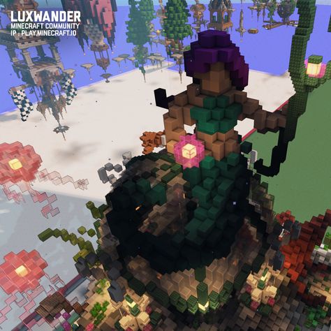 This super cool underwater area was built by TheLordCthulhu! We think that the mermaid is super cool as well as the various fish and jellyfish! Our favorite part is the terrain and how it drops off into caves in the middle! Super nice job! You can check it out at /warp underwaterDisplay on Majestic Creative! Mermaid Statue Minecraft, Minecraft Mermaid House, Jellyfish Minecraft, Minecraft Jellyfish, Mermaid Minecraft, Minecraft Underwater, Minecraft Cottagecore, Minecraft Town, Minecraft Statues