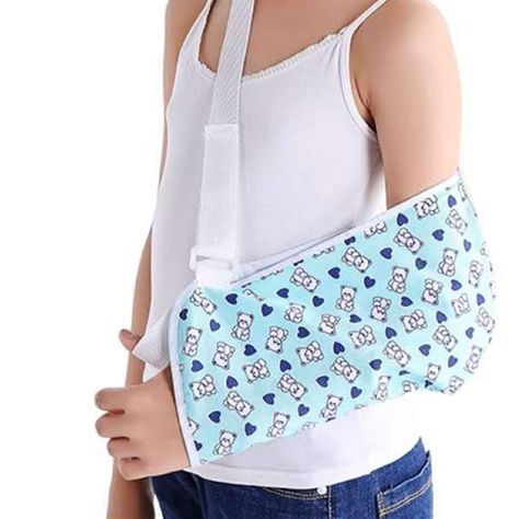 Arm slings are commonly used to immobilize, support and protect the arm or shoulder following an injury to the shoulder, upper arm, forearm or wrist. Kids Braces, Arm Sling, Adult Bibs, Upper Arms, Braces, Rv, Sewing Patterns, For Kids, Medical