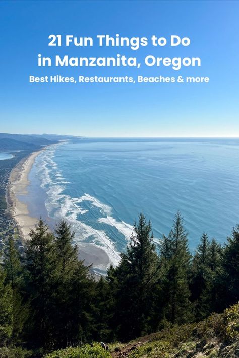 Manzanita and Oswald West State Park will forever have my heart. This extra scenic portion of the North Oregon Coast is gorgeous in any season. From summer to winter, here are 21 fun things to do in Manzanita, Oregon. #travel #oregon #portland Agates In Oregon, Manzanita Oregon Things To Do, Manzanita Beach Oregon, Manzanita Oregon Coast, Portland Oregon Beach, Manzanita Oregon, Oregon Aesthetic, Tillamook Oregon, Canon Beach