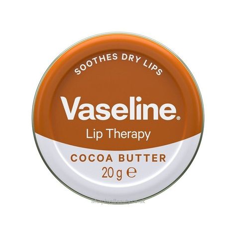 .   4 x Vaseline Lip Therapy Cocoa Butter Tin, 20g Non-sticky, non-greasy formula Infused with healing jelly Locks in moisture of the lips Vaseline Cocoa Butter, Vaseline Lip Therapy, Vaseline Lip, Lip Therapy, Rosy Lips, Petroleum Jelly, Dry Lips, Signature Scent, Lip Moisturizer