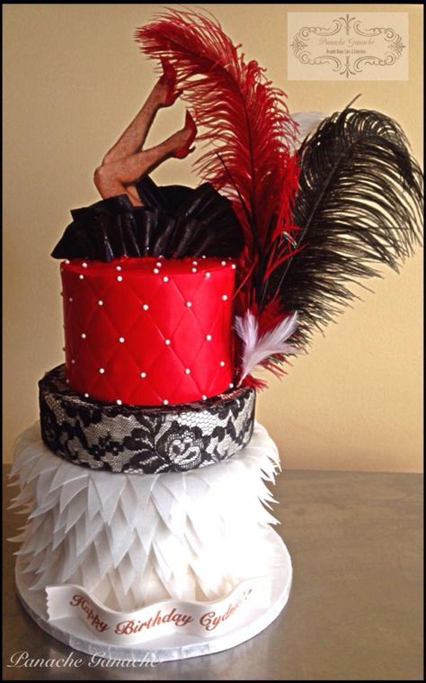 Burlesque Cake Ideas, Moulin Rouge Cake, Burlesque Birthday Party, Burlesque Party Decorations, Burlesque Decor, Burlesque Cake, Burlesque Birthday, Burlesque Theme Party, Burlesque Theme