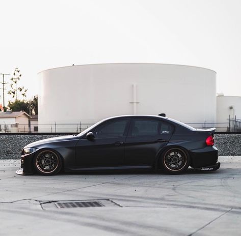 BMW E90 3 series matte black slammed E90 Bmw, Bmw Black, Car Body Parts, Wide Body Kits, Bmw 335i, Bmw E90, Bmw E60, Bmw Models, Best Luxury Cars