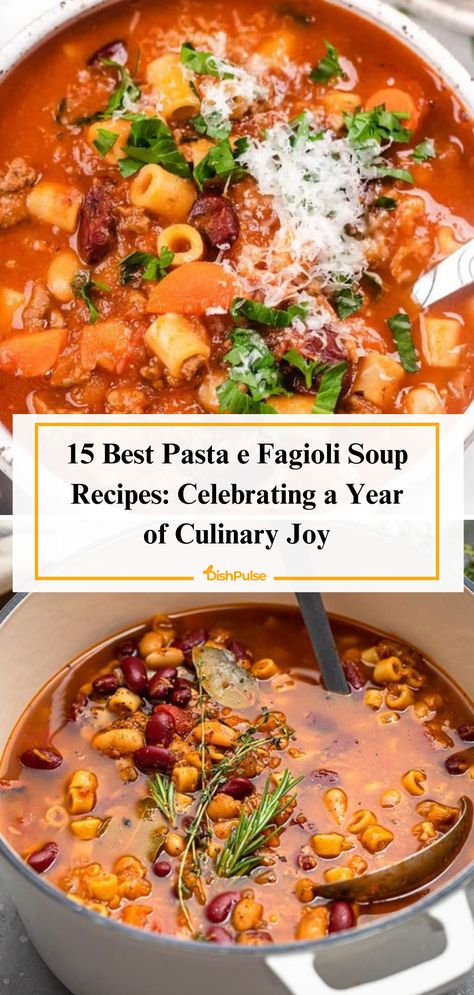 Celebrate a year of culinary joy with the 15 Best Pasta e Fagioli Soup Recipes! From traditional classics to innovative twists, savor every spoonful. 🍲✨ 


#DishPulse #PastaEFagioliPerfection #SoupSeason #ItalianComfortFood #RecipeInspiration #HomeCooking #CulinaryJoy Best Baklava Recipe, Veal Saltimbocca, Saltimbocca Recipe, Pasta Fagioli Recipe, Boiled Egg Recipes, Creamy Vegan Pasta, Hard Boiled Egg Recipes, Pasta E Fagioli Soup, Crockpot Pasta