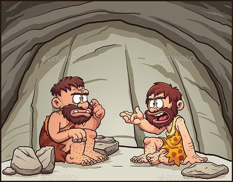 Cartoon Cavemen - People Characters Caveman Cartoon, Early Humans History, Ancient Egypt Pyramids, Irregular Verb, African Art Projects, Prehistoric Man, Rick And Morty Poster, Early Humans, 1080p Anime Wallpaper