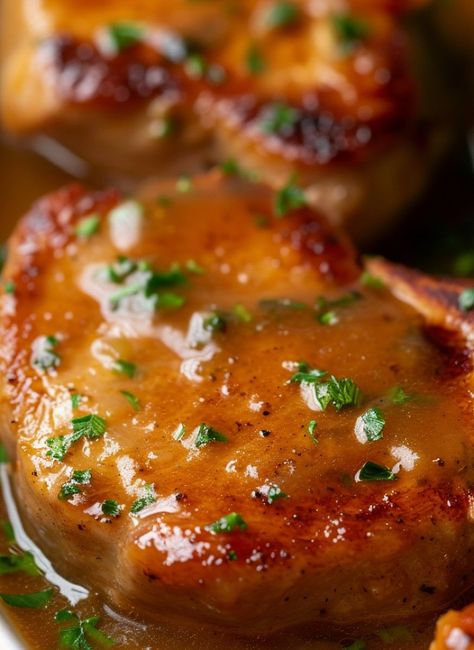 Wow, these are delicious! Bet you can't guess the magic ingredient used here! Slow Cooker Applesauce, Slow Cooker Kitchen, Pork Crockpot Recipes, Pork Chop Recipes Crockpot, Pork Chop Recipes Baked, Pork Chop Dinner, Pork Rib Recipes, Pork Dinner, Tenderloin Recipes