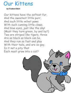 Poetry for Children Poems About Animals, Cat Songs Preschool, Cat Poems Short, Nursery Poems Kids Songs, Poems About Cats, Shimmer And Shine Characters, Animal Poems, Simple Poems, Describing Words