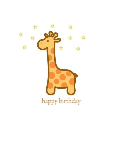 Happy Birthday Giraffe, Cute Giraffe Drawing, Giraffe Birthday Card, Giraffe Card, Birthday Giraffe, Giraffe Drawing, Giraffe Birthday, Frog Crafts, Birthday Gift Cards