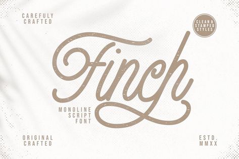 Finch - how vintage font by Omotu available for download on Fonts2u.com Lato Font, Best Free Script Fonts, Monoline Script, Billboard Signs, 1001 Fonts, Font Packs, Popular Fonts, Free Script Fonts, Best Free Fonts