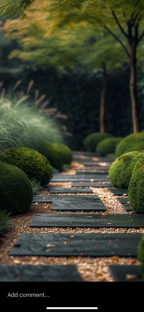 Japanese Pool, Pool Brick, Black Buildings, Crazy Pave, Square Architecture, Wood Path, Japanese Garden Landscape, Magnolia Gardens, Animal Print Pillows