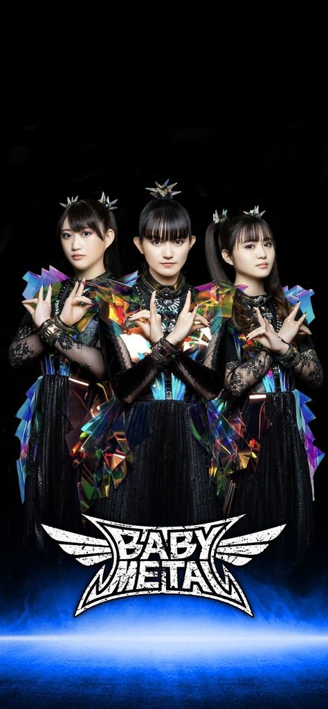 Babymetal Wallpapers Iphone, Baby Metal Wallpaper, Babymetal Poster, Babymetal Wallpapers, Heavy Metal Girl, La Baby, Baby Metal, Metal Fan, Rock Baby