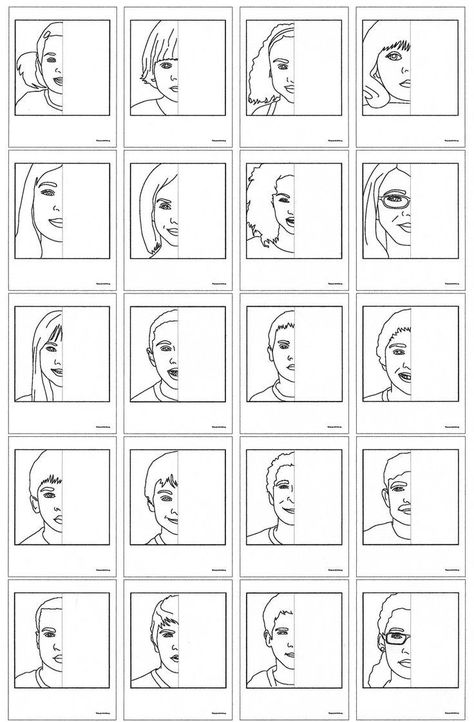 Face Diagram, Faces To Draw, Sketching For Beginners, Name Art Projects, Drawn Faces, Drawings Of People, Sketch Simple, Easy Tattoo, Trace And Color