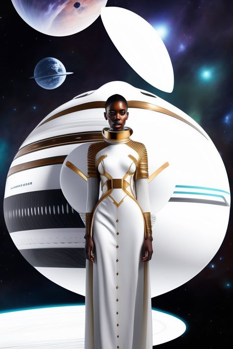 Afrofuturism Outfits, Futuristic Royalty Fashion, Black Futurism Fashion, Afro Futuristic Fashion, Sci Fi Aesthetic Fashion, Afrofuturistic Fashion, Sci Fi Fashion Futuristic, Space Inspired Outfits, Afro Futurism Fashion