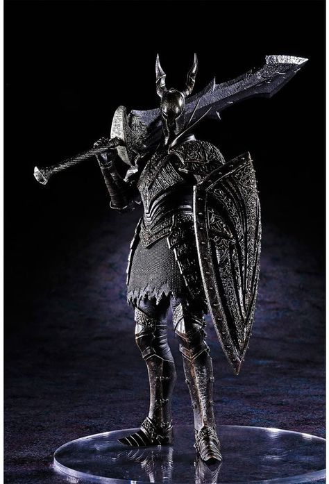 Dark Souls Statue, Dark Souls Figures, Mighty Knight, Silver Knight, Knight Tattoo, Black Knight, Dark Soul, Bloodborne, Blackest Knight