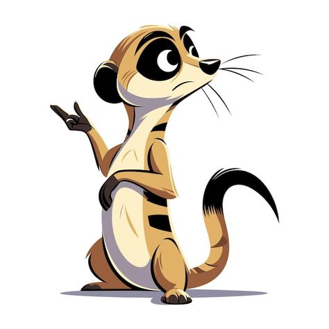 Meerkat Cartoon, Meerkat Illustration, Premium Vector Cartoon, Happy Stones, Vector Cartoon, Illustration Character, Iconic Photos, Illustration Character Design, Reference Photos