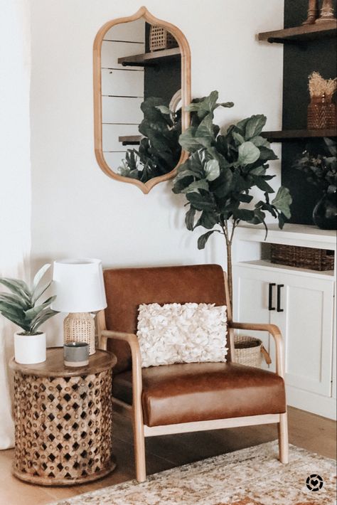 Boho living room boho vibes living room decor living room corner Living Room Designs Sofas, Living Room Corner Decor, Corner Wall Decor, Living Room Corner, Corner Decor, Living Room Sofa Design, Small Living Room Decor, Living Room End Tables, Arm Chairs Living Room