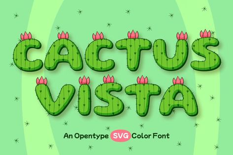 Cactus Vista Font | Free Download on Freepik Cactus Lettering, Font Free, Font Types, Free Fonts Download, Natural Look, Your Design, Get Started, Cactus, Free Download