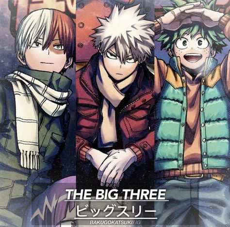 Big Three Mha, Mha Trio, Mha Stuff, Three Musketeers, Academia Wallpaper, Katsuki Bakugo, The Three Musketeers, Big Three, My Hero Academia Episodes