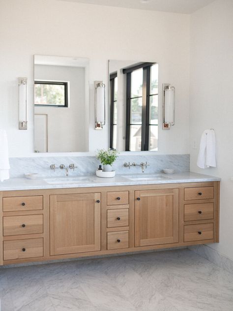 Wolverine Drive — Light & Dwell Bathroom Vanity Top, Light And Dwell, Primary Bath, Primary Suite, Suite Bathroom, Interior Work, Double Bathroom, Double Bathroom Vanity, Virtual Design