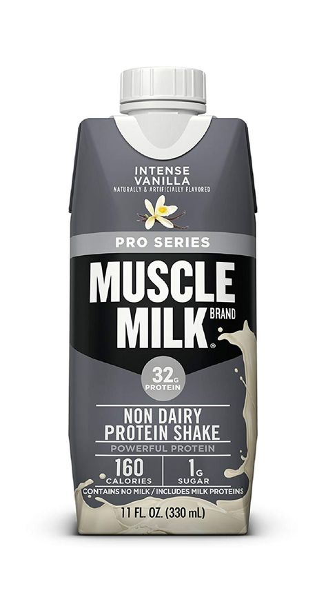 Shake Packaging, Muscle Milk Protein Shakes, Vanilla Protein Shakes, Muscle Milk, Chocolate Protein Shakes, Milk Brands, Protein Smoothies, Protein Muffins, Pre Workout Supplement